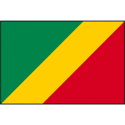 Congo Brazzaville rond pays drapeau. circulaire congolais