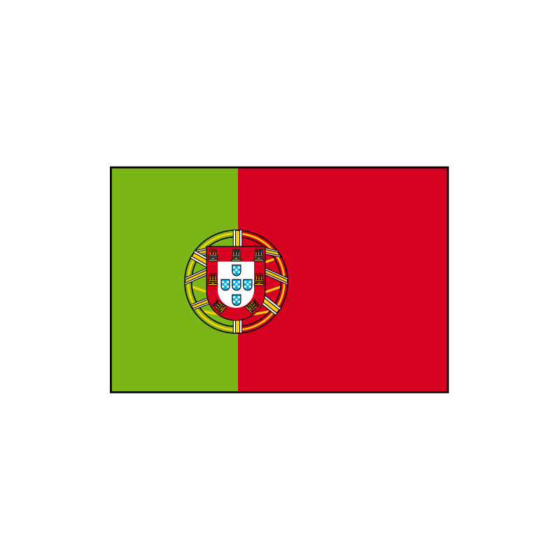 Drapeau Portugal avec écusson - Drapazur