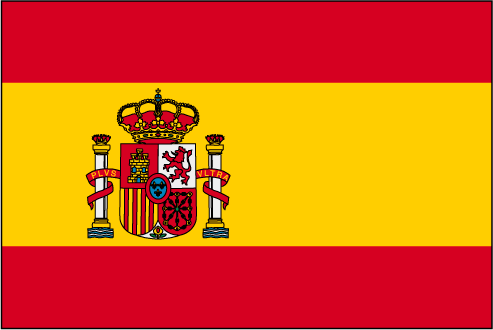Drapeau de l'Espagne avec écusson ⚑ Histoire et vente du pavillon espagnol