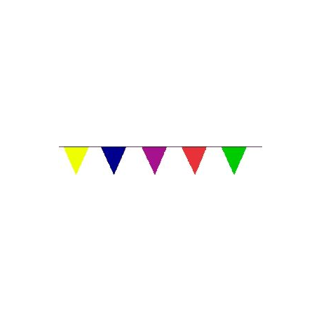 Guirlande plastique triangulaire multicolore eco