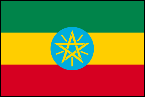 Drapeau Ethiopie Drapazur