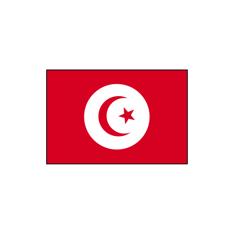Drapeau de table Tunisie, petit drapeau 